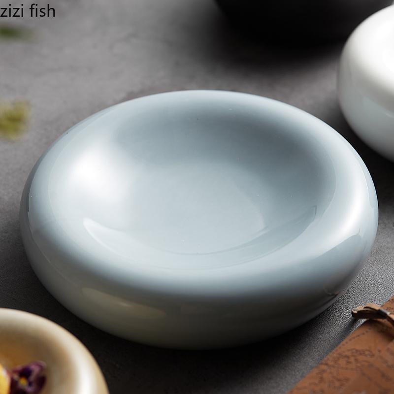 Thickened Ceramic Dining Plate Dessert Plate Sashimi Plates Dim Sum Dish Refreshments Tray Sushi Plates Fruit Dish Salad Bowl