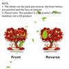 Valentines Day Acrylic Rose Flower Tree 2D Flat Ornament Romantics Home Tabletop Decors For Wedding Living Room Bedroom
