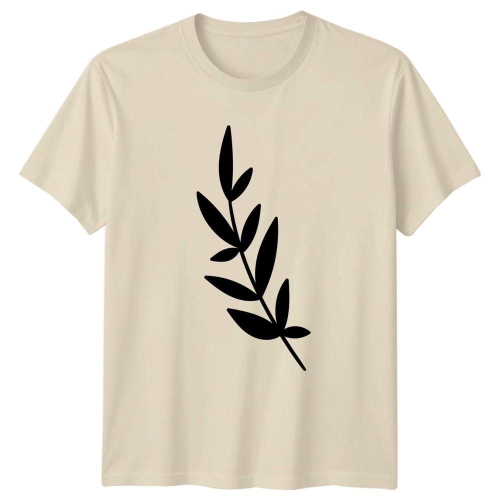 Simple Elegant Botanical Leaf Design TShirt Minimalist Plant Botanical Nature