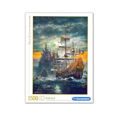 Korea Board Games Pirate Ship Jigsaw Puzzle In Heavy Rain C31682, 1500 Pieces, Mixed Colors