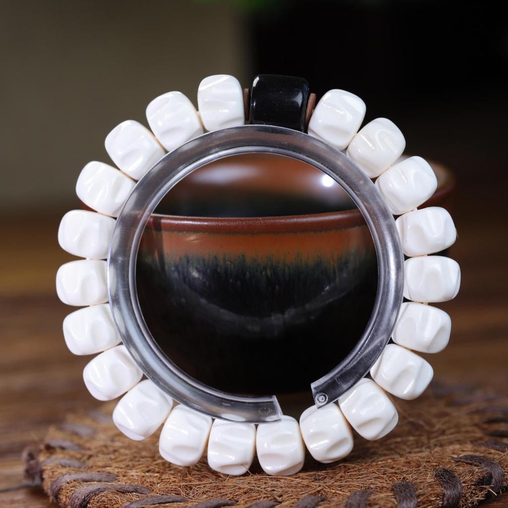 Authentic Antler Carving Wrap-Around Bracelet for Couples