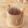 Hand Woven Storage Rack Flower Baskets Plant Pot Succulent Organizer for Balconies Home Living Room Decoration Landscape