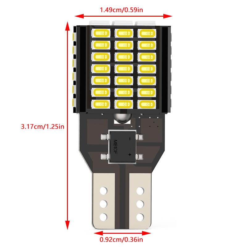 

T15 T16 CANBUS LED Reverse Light Bulb High Power Backup Lamp W16W No Error Hyper Flash 6500K Xenon White For Car Truck Voiture
