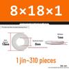 Extra Thick Galvanized Iron Flat Washer, Round, M3-M62