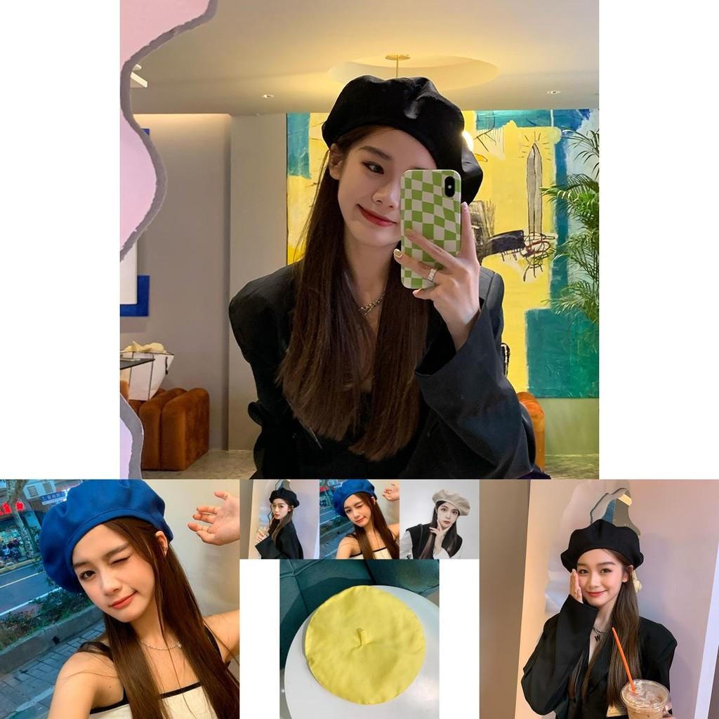 Trendy Cotton Beret For Women Sleek Minimalist Style Fall Winter Headgear