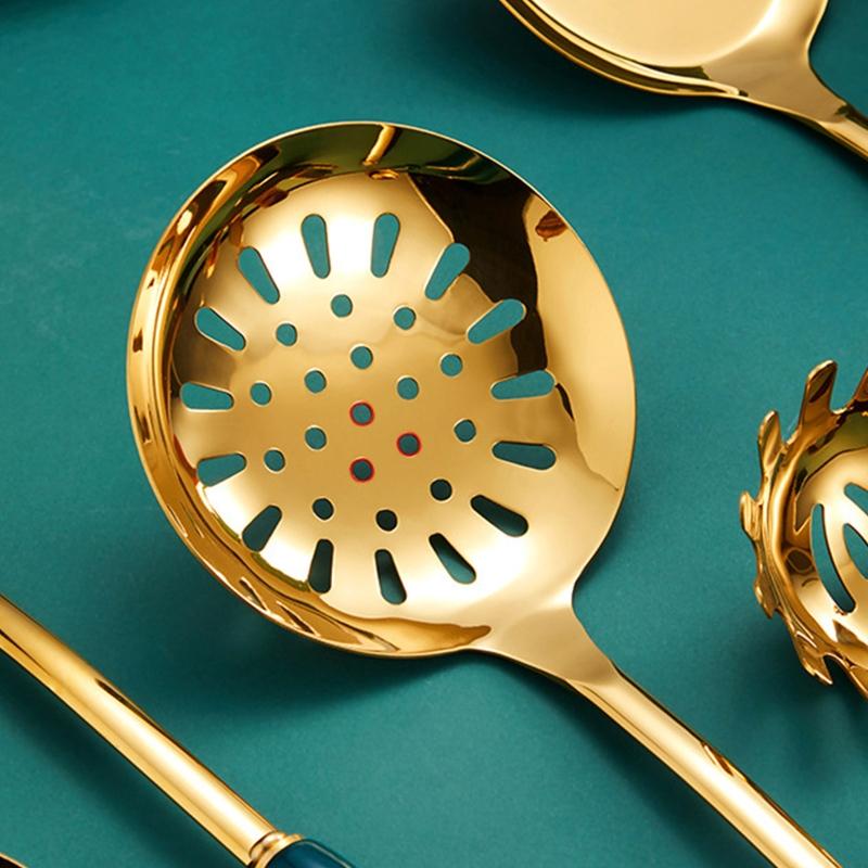 Electroplate Chef Utensil Set Cookware with Premium 201 Stainless Steel 4/6Pcs