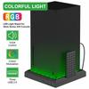 LED Light Stand Station for Xbox Series X/S 3 Ports USB Hub Colorful RGB Light Stand Console Decorative Light