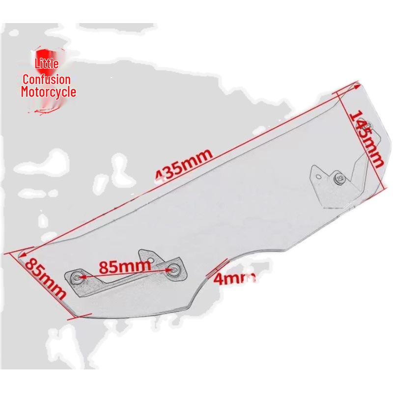 BMW R1200GS/ADV13-19 & R1250GS/ADV19-21 Front Deflector Windshield Spoiler