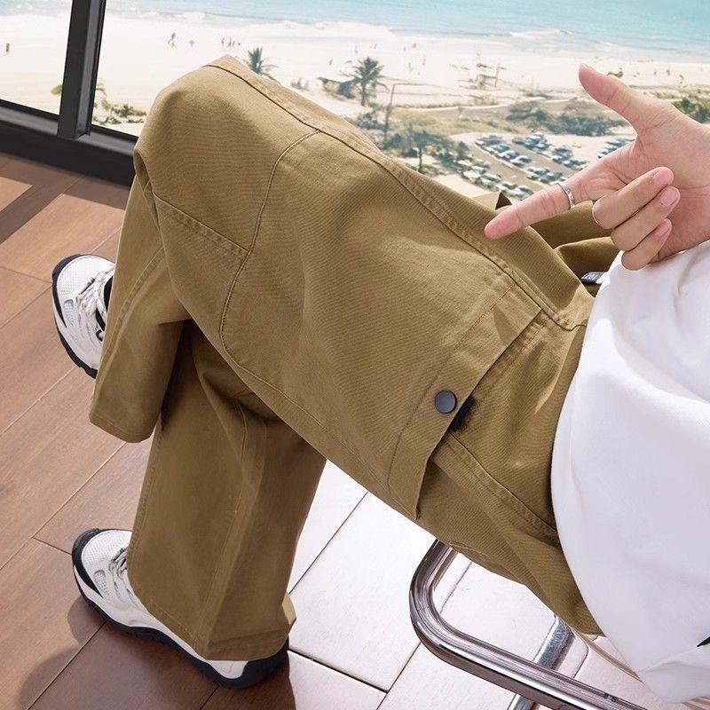 

American cleanfit logging overalls men s spring and summer 2025 new loose straight casual thin pants 3XL хакі