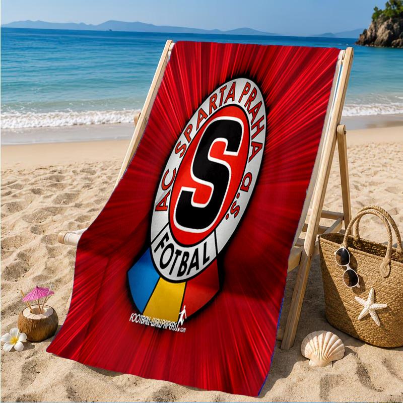 Fotbalový osuška Sparta Praha, Rychleschnoucí, Snadná údržba, Vhodná pro fitness i plážovou dovolenou, Sportovní nezbytnost 70cmx140cm(27x55inch)