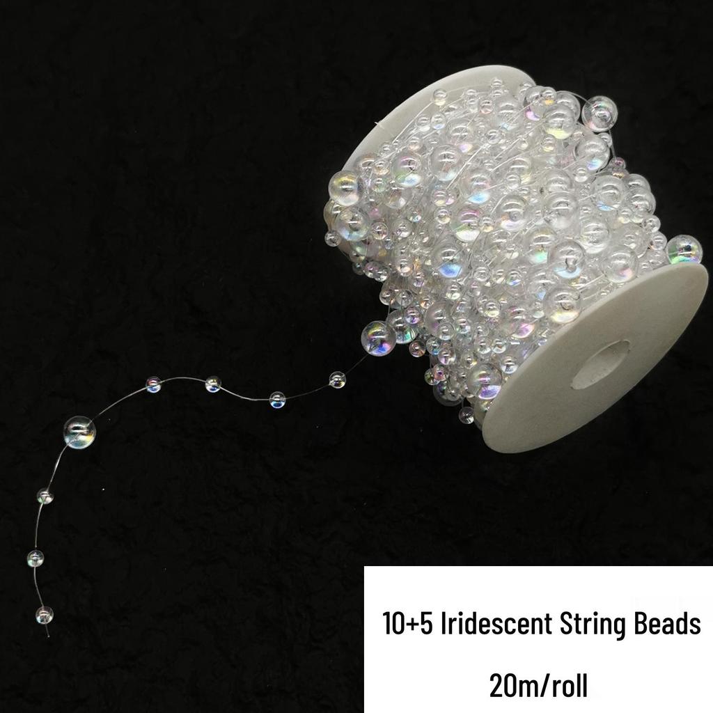 Double-Line Pearl Sunflower Snowflake Beads DIY Decoration