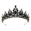 Bridal Crown Colored Rhinestone Headband Baroque Alloy Crown Wedding Dress Accessories Hair Accessories
