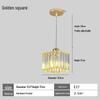 Lampada a Sospensione LED Moderna Nordica - Lusso di Cristallo, Piccolo Design Rotondo per Corridoio o Ingresso, Lampada da Soffitto a Risparmio Energetico