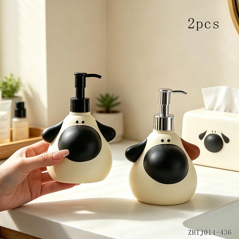 Cute 300ml Big Nose Dog Liquid Soap Dispenser Decorative Figurine for Bathroom Sink Countertop Kids Room and Kitchen Home Decor