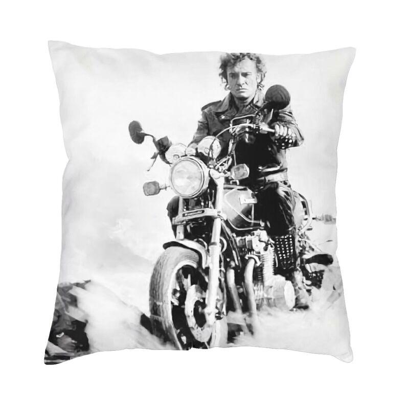 Fashion Johnny Hallyday Cushion Cover X Soft Singer French France Pillow Case for Car Square Pillowcase Home Decorative