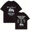 Unisexs T Shirt Black Death World Tour 13341353 Graphic Print Shirt Streetwear Casual Tee Minimalist Fashionable Short Sleeve Y2k