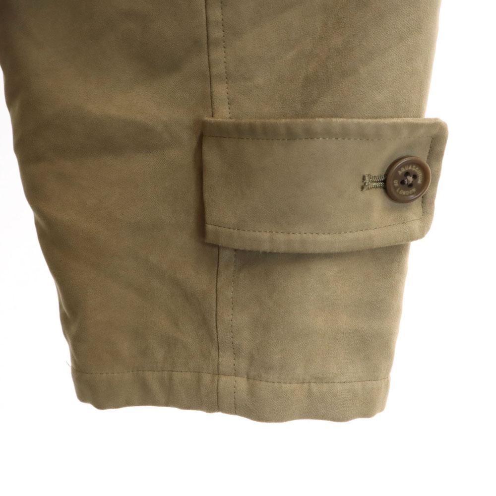 Aquascutum Kabát s límcem z nerezové oceli s dlouhým rukávem L Béžový S podšívkou Pánský Použitý