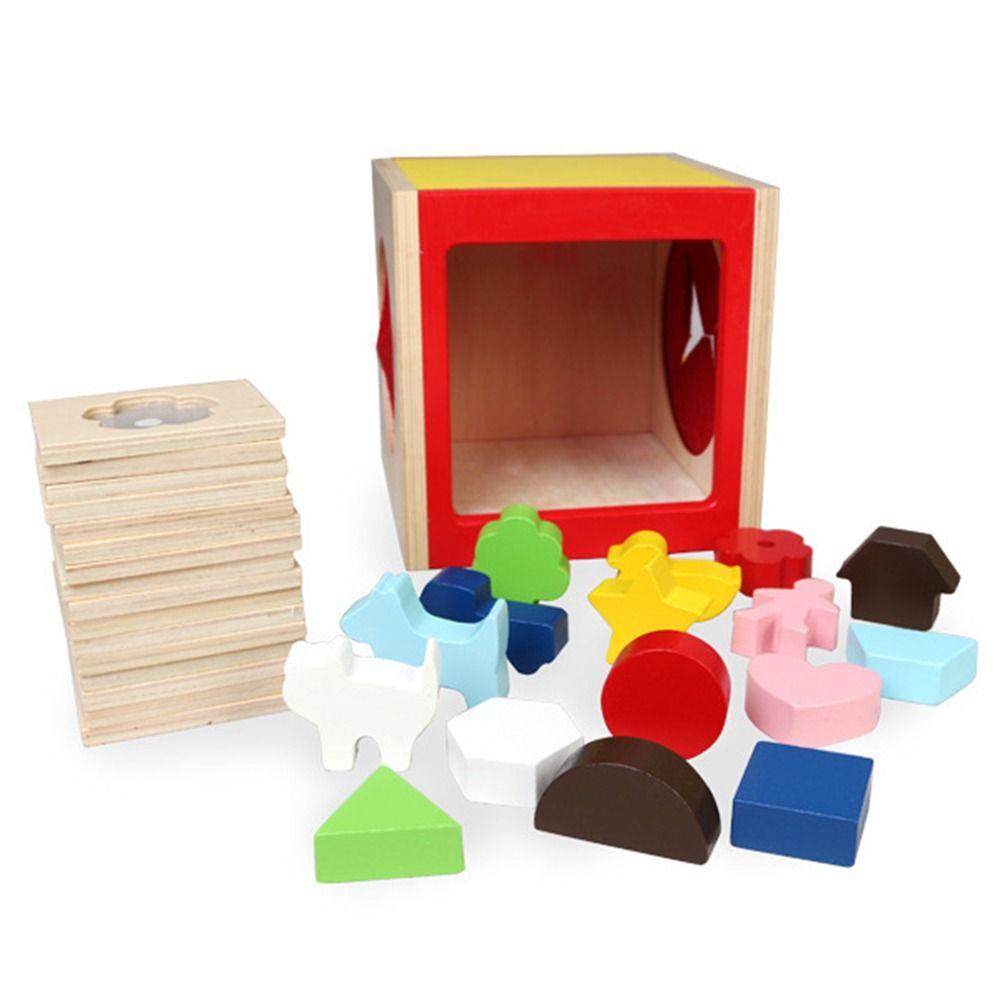 Early Learning Shape Sorter Toy Educational Geometric Shape Puzzle Pieces  Baby