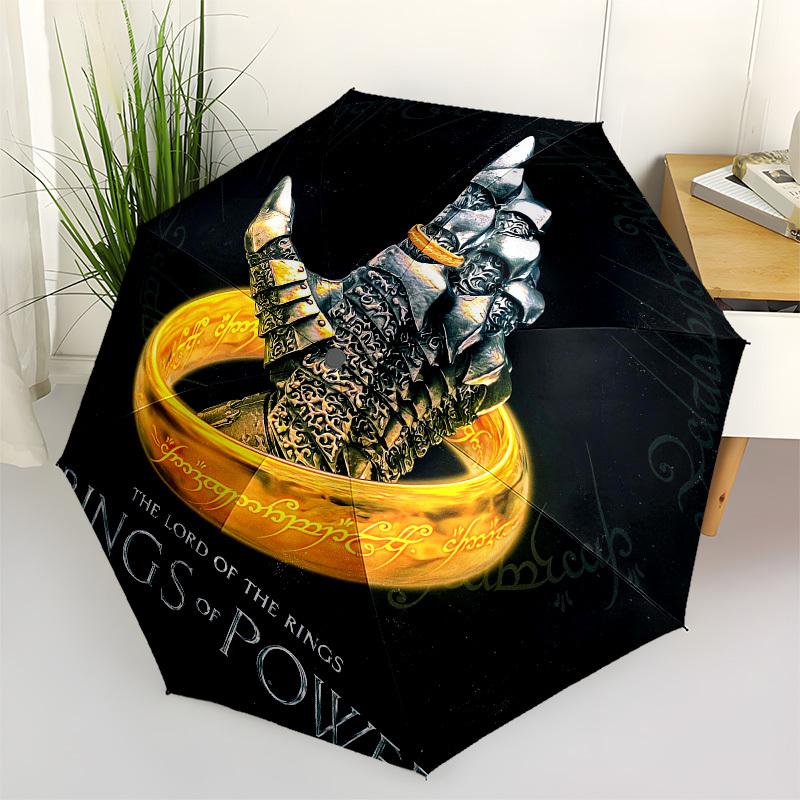

1pc Rings of Power: Lord of the Rings Series Umbrella with Plastic Handle,Suitable for All Seasons Travel Outdoor Multi-functional UmbrellaDCS121