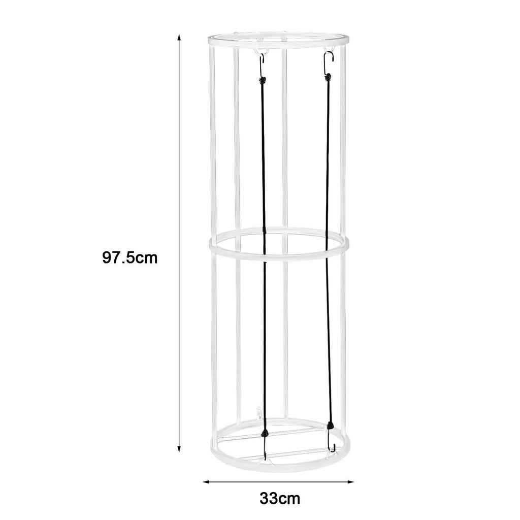 Columnar Vertical Ball Rack Rolling Storage Cart Garage Ball Storage Rack Soccer Ball Holder for Home Gyms Kids Room Indoor