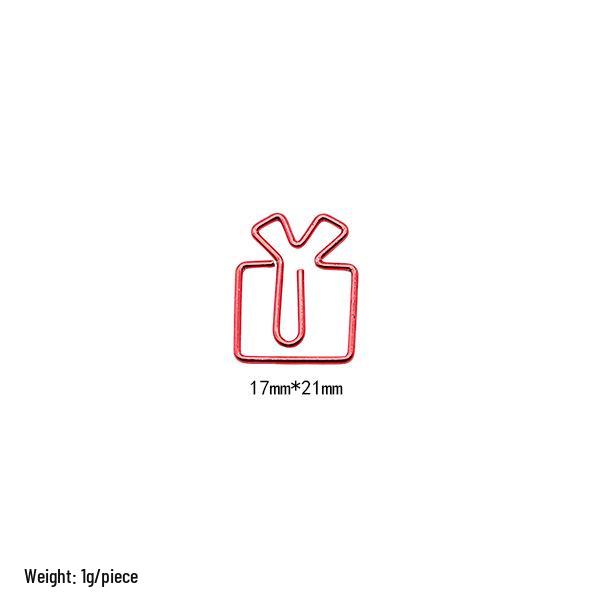 Electroplated Cartoon Insect & Plant Paper Clip Set for Organization