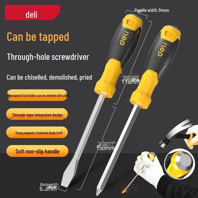 Pro-Grade Impact Magnetic Flat-Head Screwdriver