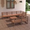 Day and Night - Day and Night Garden Furniture 8 Pieces Honey Brown Solid Pine Wood