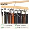 Tie Storage Rack Scarf Belt Holder with Multiple Hooks, 360-Degree Rotating, Multifunctional Closet Belt Hanger Storage Holder