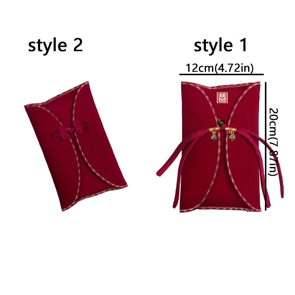 Traditional Wedding Money Bag HongBao Money Pocket Chinese Red Envelope Graduation Dinner