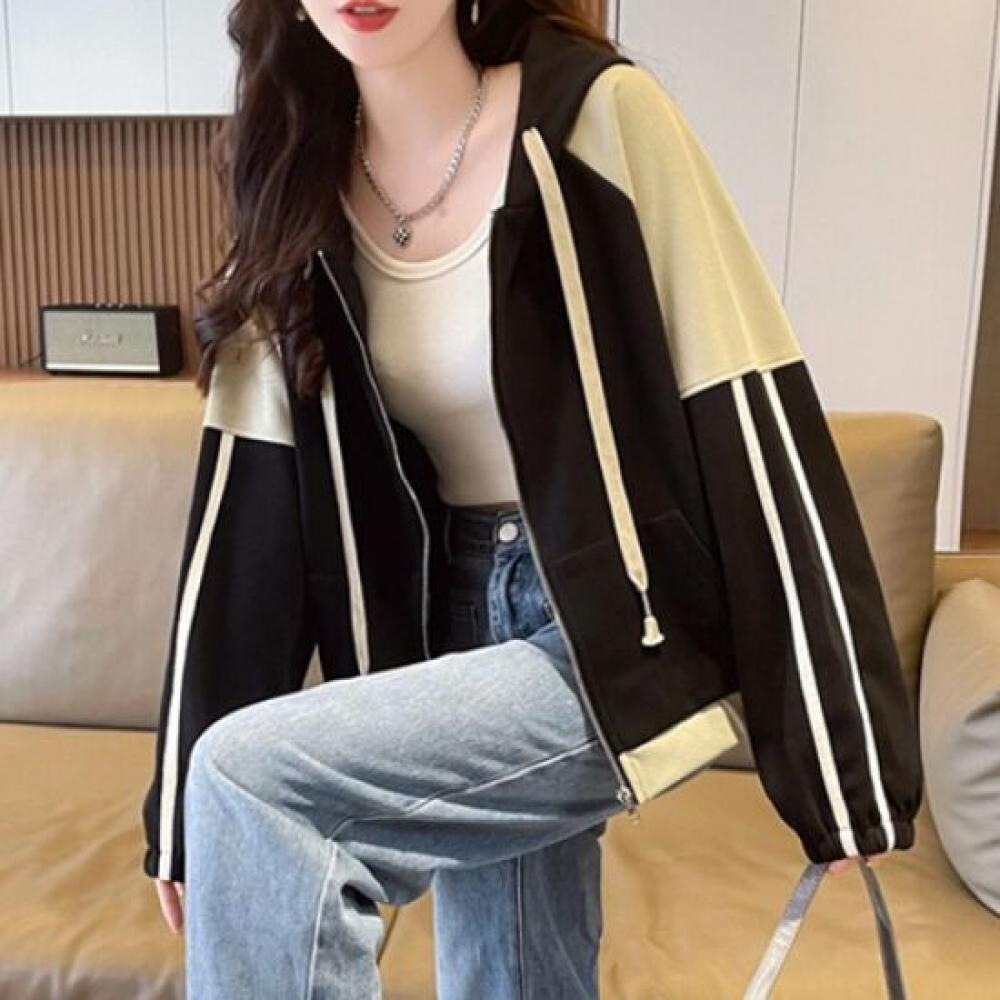 Navava Nc189 Long Sleeve Color Line Hoodie