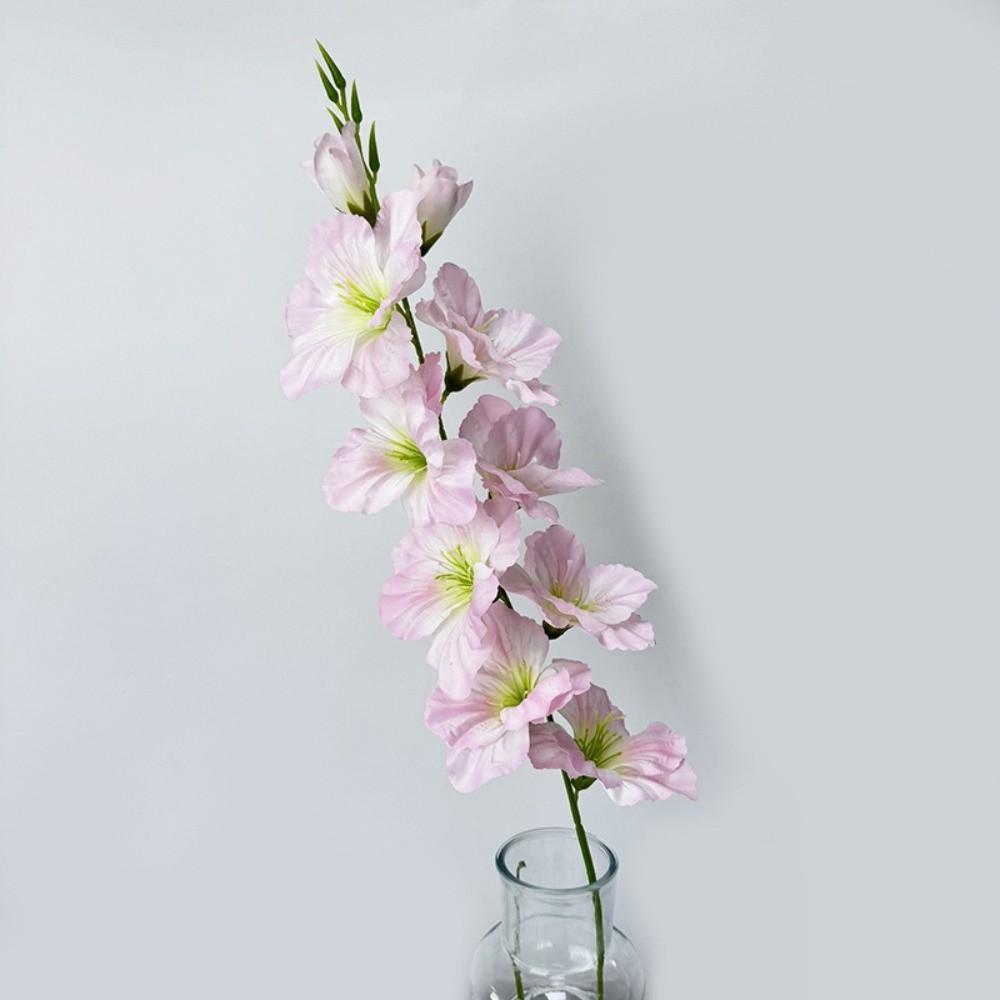 Silk Simulation Gladiola Flower 80cm Silk Fake Bloom New Artificial Flower  Party Decor