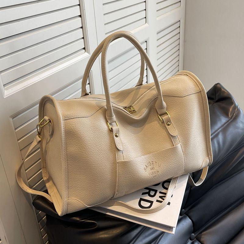 

Short Distance Female Large Capacity Business Trip Portable Tote Beige