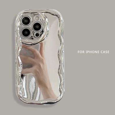 Electroplated Phone Case For IPhone 15 14 12 11 13 Pro Max XS XR 7 8 6 Plus Sier Mirror Shockproof Bumper Cover