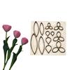 Miniature Lightweight Resin Clay Carving Copper Tulip Flower Embossing Metal Cutting Die Mold.
