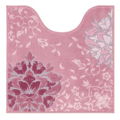 Senko DECORMUSEE Wertvolle Toilettenmatte, ca.. 60 x 60 cm, Rosa, Elegant, 30274