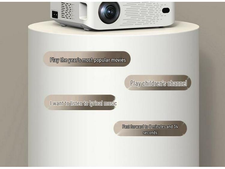 2026 Germany 1080p HD Smart WiFi Portable Projector for Home & Office