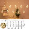 LED Christmas Wish Ball Curtain Lights - Snowman & Tree Festival Decor