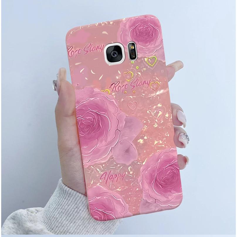 For Samsung Galaxy S7 S7Edge Case Soft TPU Silicone Cover Cute Astronaut Panda Phone Case For Samsung S7 S 7 Edge Coque Funda