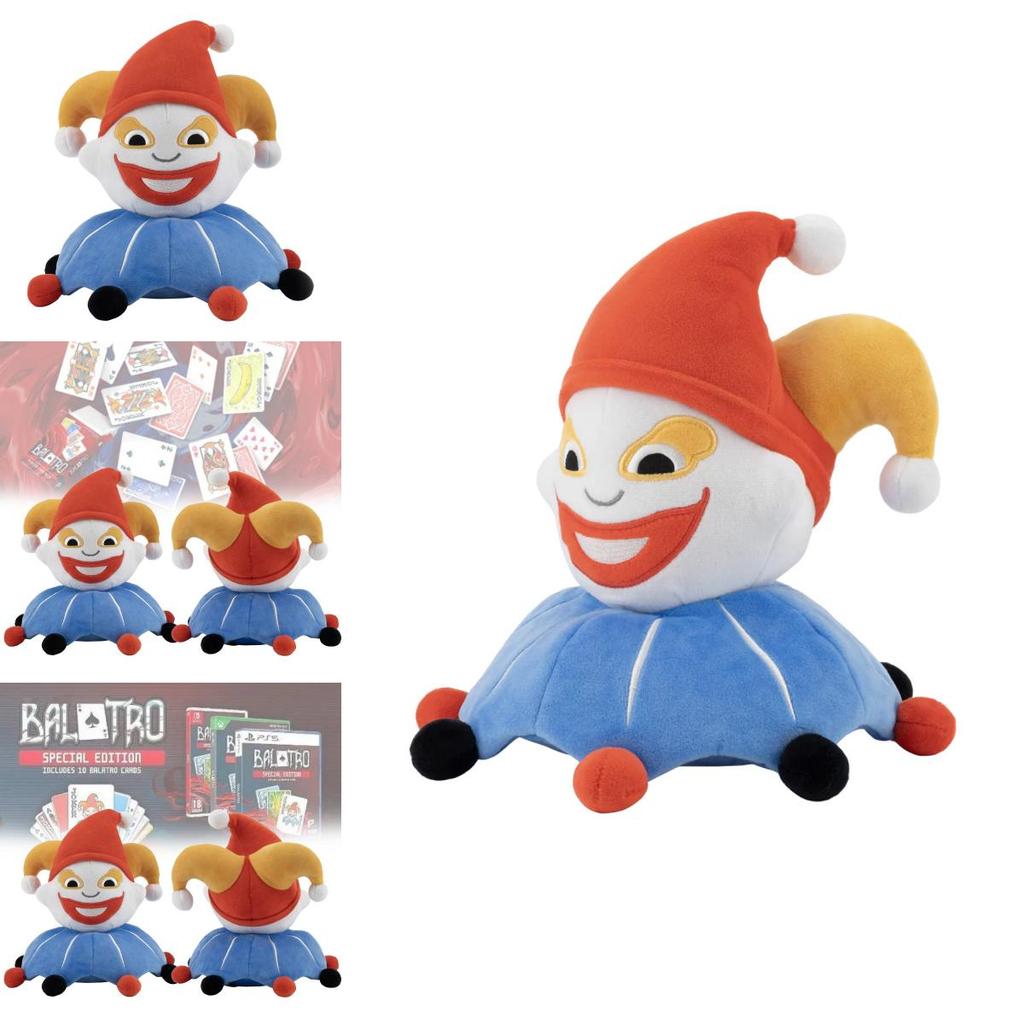 Adorable Balatro Jimbo Plush Soft Blue Clown Game Character Doll For Collectors