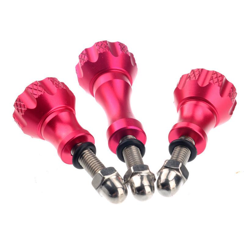 3Pcs Aluminum Thumb Knob Bolt Screw 2 Short + 1 Long For 7 6 5 4 Yi 4K Sjcam Sj4000 H9 Case Tripod Mount Cam Accessory