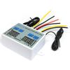 Dual Digital Thermostat Temperature Controller Two Relay Output Thermoregulator for Incubator Heating Cooling XK-W1088AC110-220V