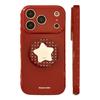 Cute Star Pop Socket Red Glossy Phone Case for iPhone, Sweet Polka Dot Protective Cover