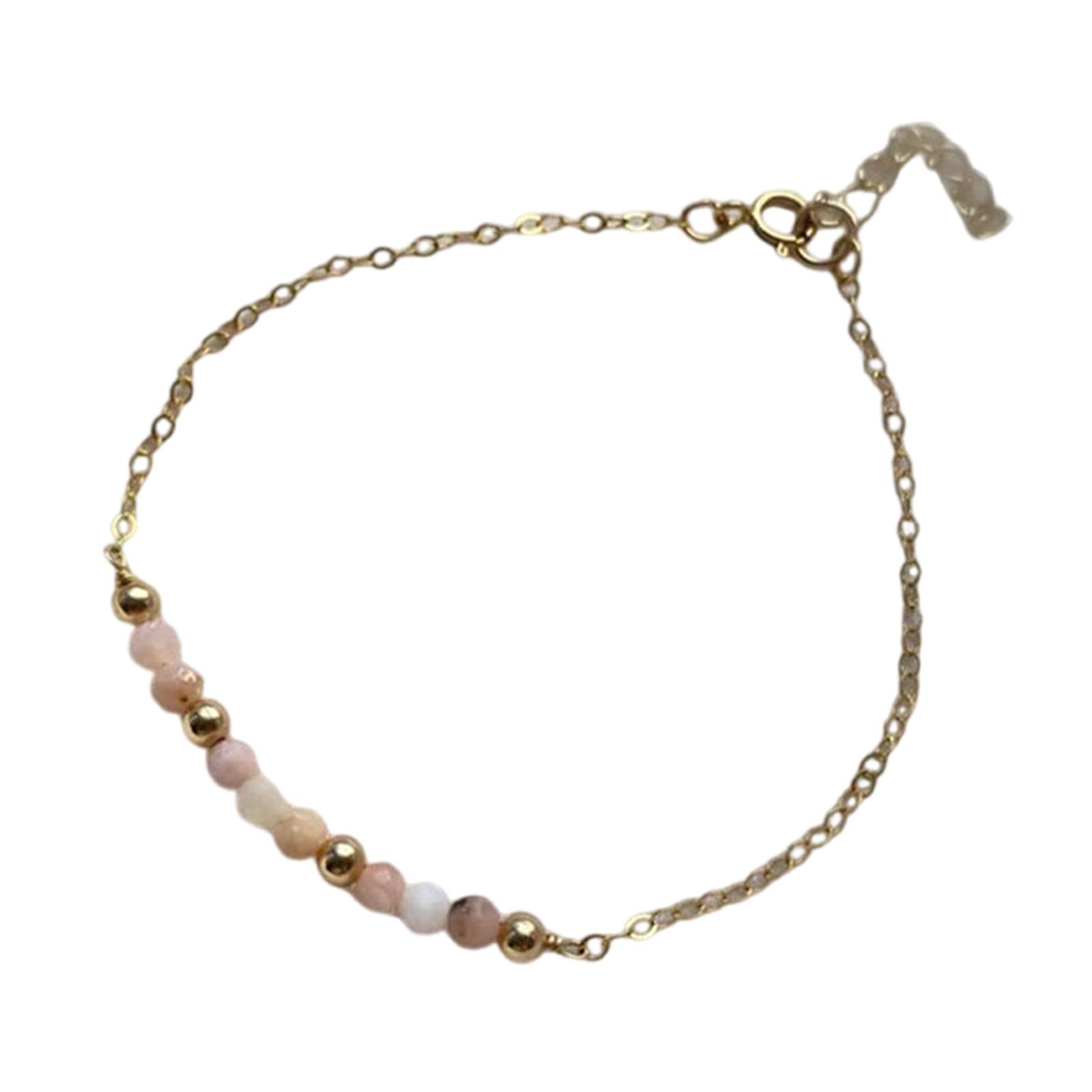 

Браслет из ограненного натурального кристалла-камня рождения 3 мм, регулируемый 17 см + 5 см, легкий 4 г, браслет из бусин для всех случаев 4