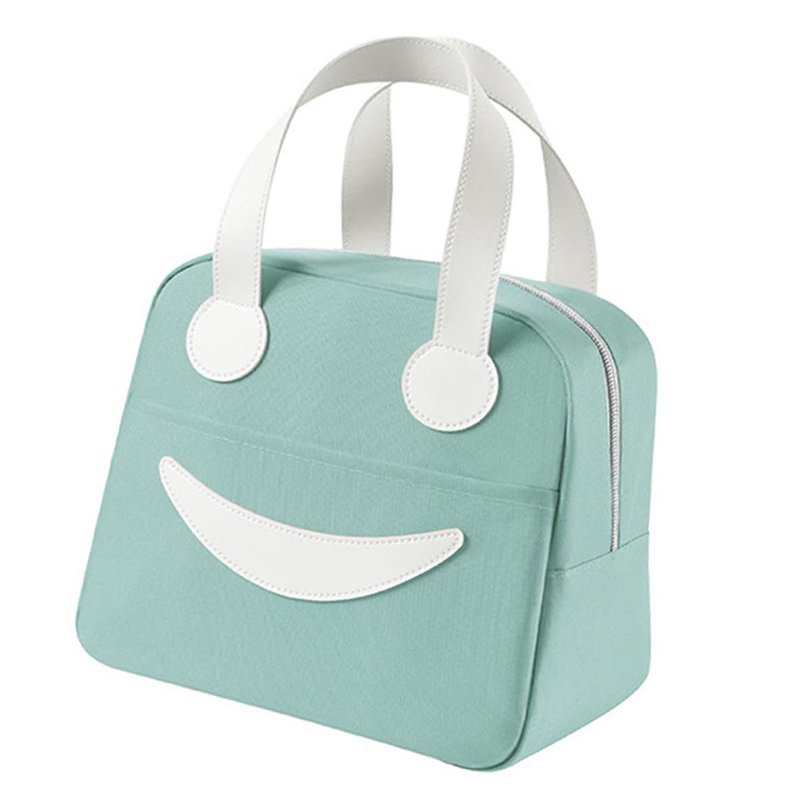 Lunch Bag Insulated Hand Carry Oxford Cloth Cute Large Capacity Lunch Box Bag for School