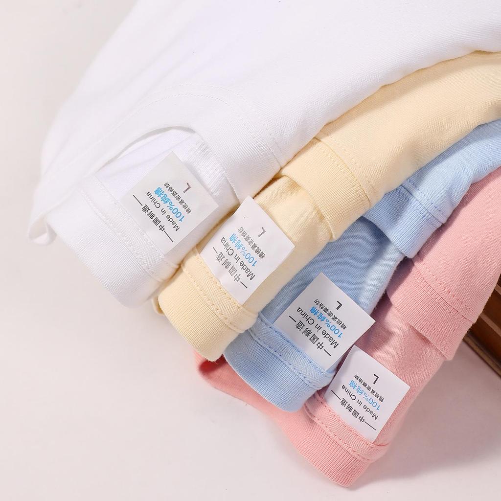 Dámské tričko 200 g česané bavlny s kulatým výstřihem a spadlými rameny – Jednobarevné, Čistá bavlna, Volný rovný střih, Krátký rukáv, Základní vrstva.