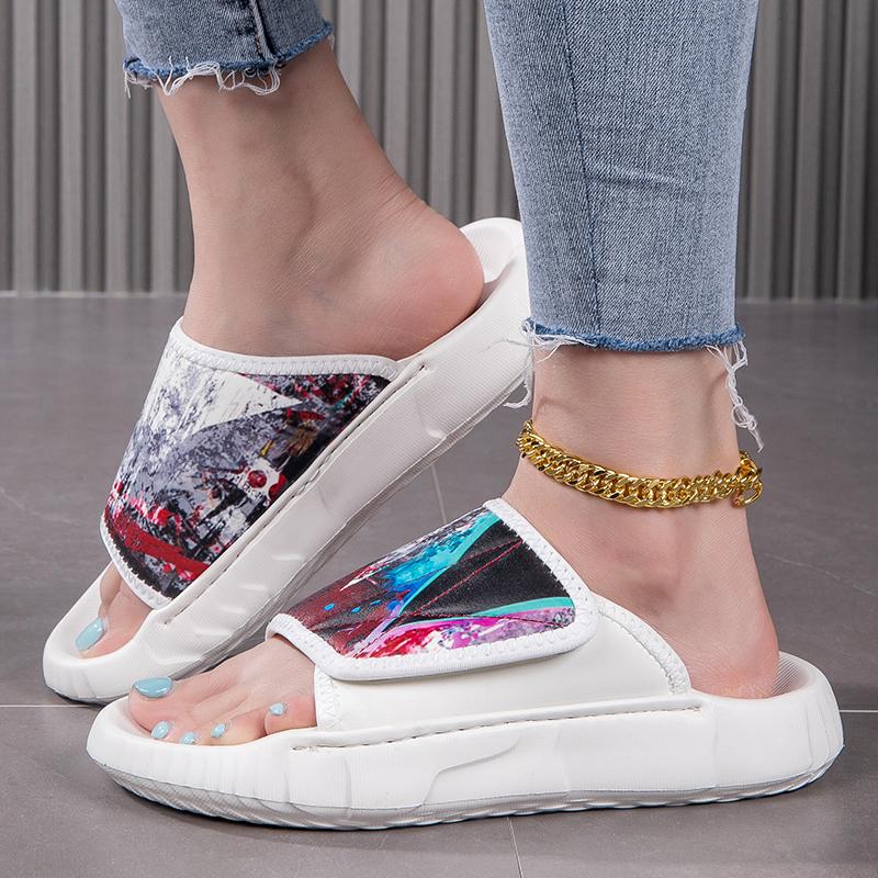 TUINANLE Summer Shoes Women Sandals Slippers Painted-on Comfortable Slip-on Casual Sandal Fashion Unisex Shoes Men