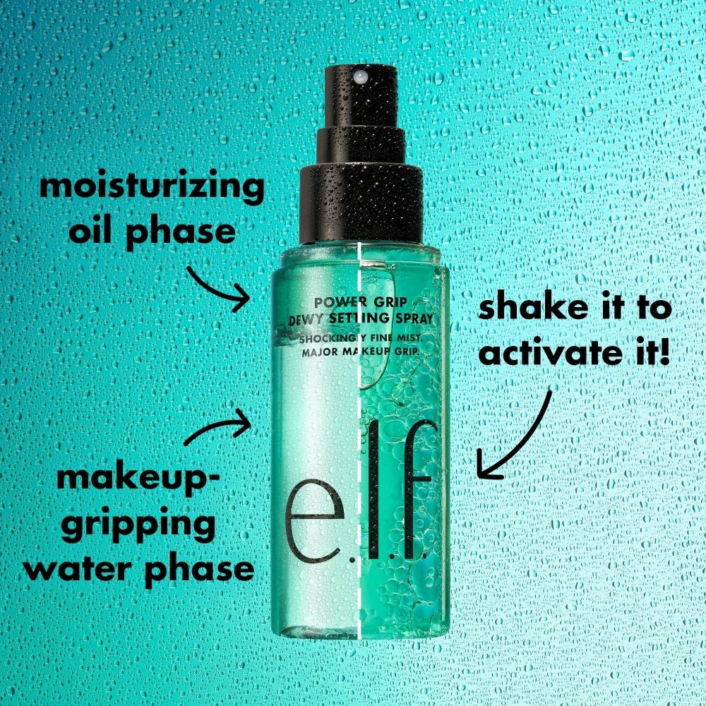 E.l.f. Cosmetics Power Grip Dewy Setting Spray 2.7 Oz