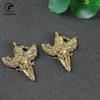 Antique Brass Buddhist Dapeng bird Gohst Face Vajra Pestle Miniature Figurines Ornament Pure Copper Tantric Buddhism Keychains