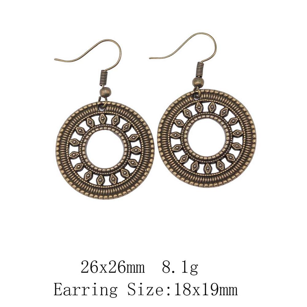 New Year's Day Earrings Women Geometric Water Drop Circle Drop & Dangle Earring Home Garden Party Earrings