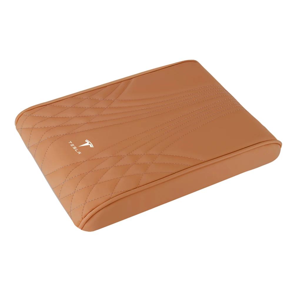 

Car Sticker Tesla 1pcs Car Arm Rest Box Expander Cushion Center Console Box Mat For Tesla Model 3 Model S X Model Y Roadster Spa